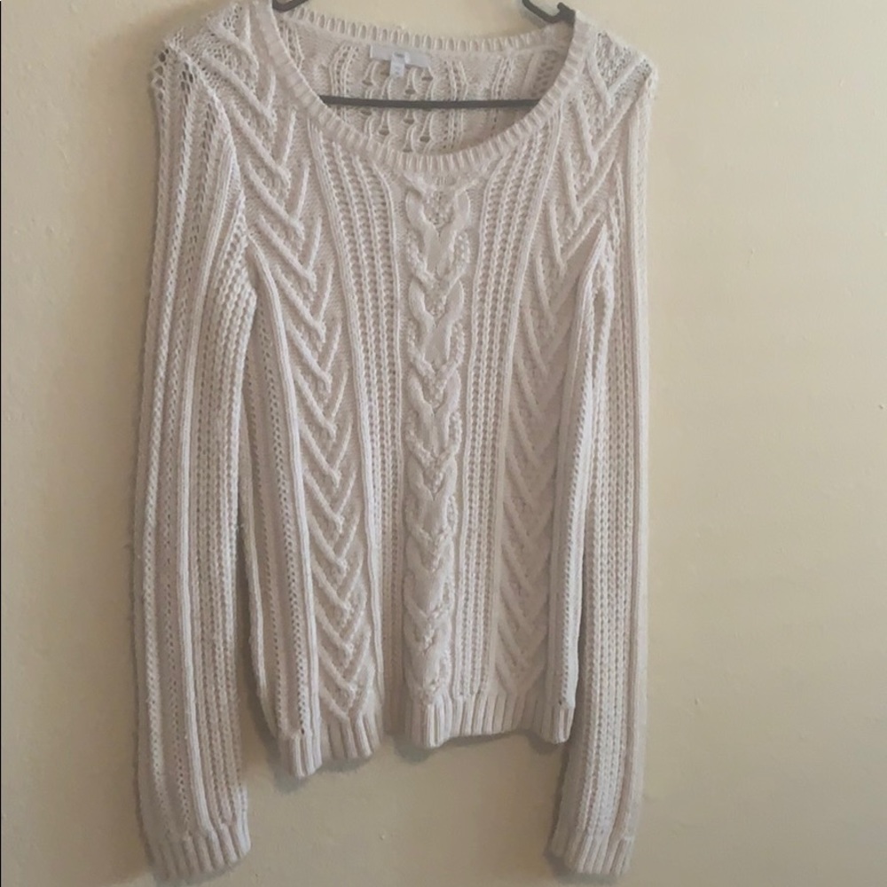 Cream Chunky Knit Gap Sweater
